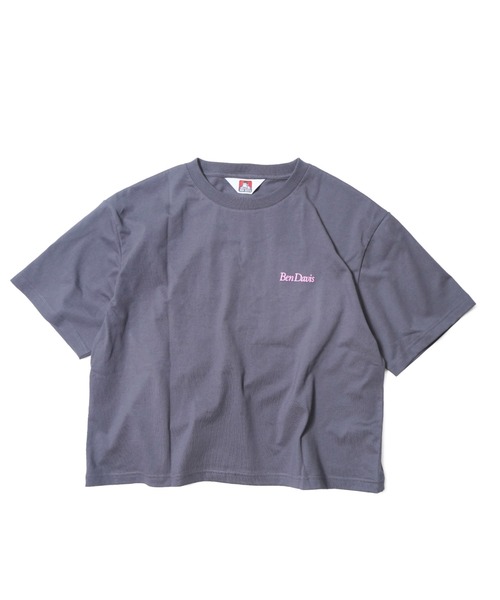 BEN DAVIS(ベンデイビス)の「《BEN DAVIS》LADIES TEE/ベンデイビス レディースTシャツ ショート丈 短め丈 抗菌防臭(Tシャツ/カットソー・レディース・ホワイト/チャコールグレー・MEDIUM/LARGE)」の6枚目の写真