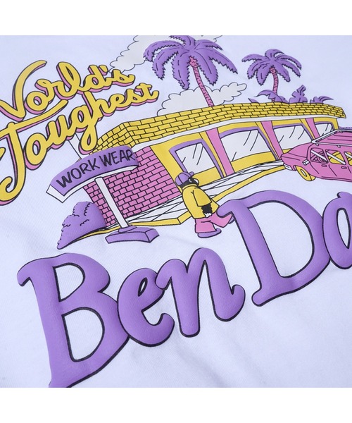 BEN DAVIS(ベンデイビス)の「《BEN DAVIS》LADIES TEE/ベンデイビス レディースTシャツ ショート丈 短め丈 抗菌防臭(Tシャツ/カットソー・レディース・ホワイト/チャコールグレー・MEDIUM/LARGE)」の7枚目の写真