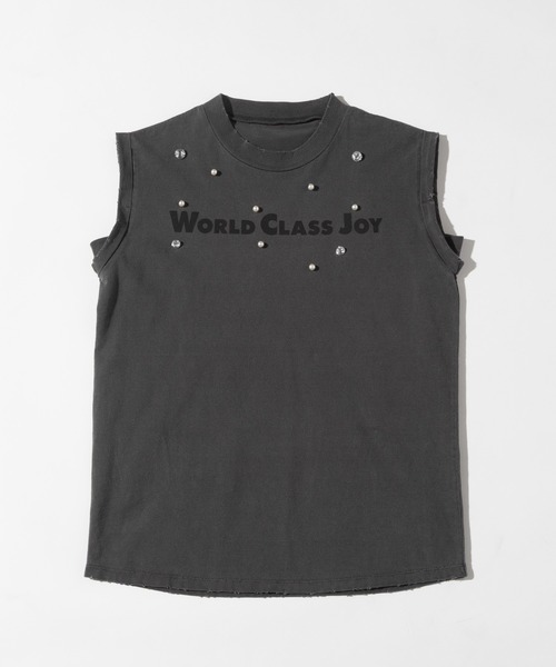 WCJ(ダブルシージェイ)の「ビジューノースリーブTEE(Tシャツ/カットソー・レディース・ブラック/ネイビー/ホワイト・FREE)」の20枚目の写真