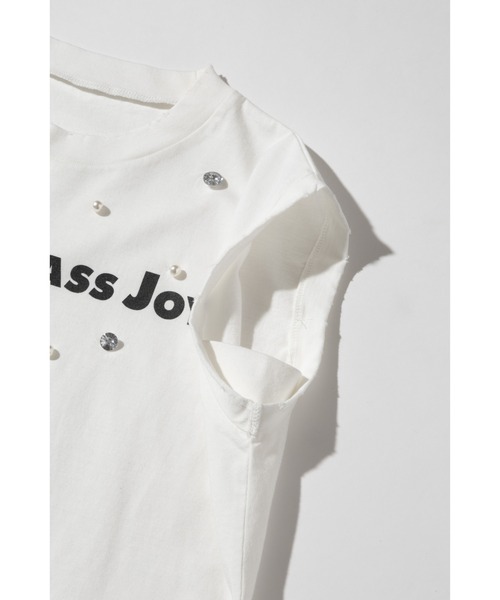 WCJ(ダブルシージェイ)の「ビジューノースリーブTEE(Tシャツ/カットソー・レディース・ブラック/ネイビー/ホワイト・FREE)」の9枚目の写真