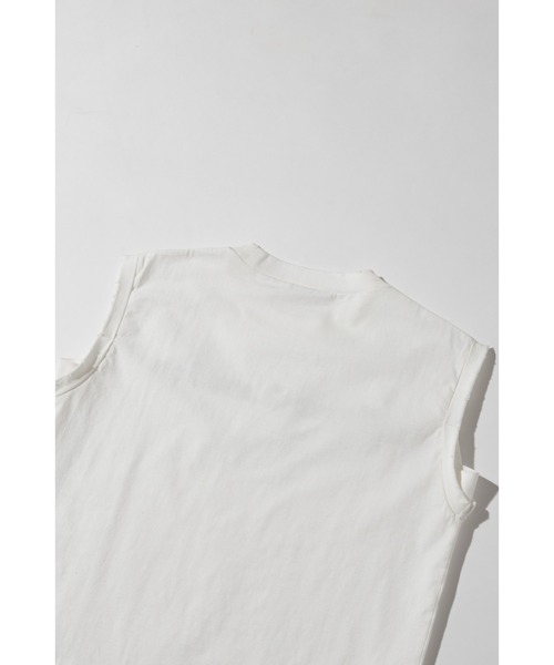 WCJ(ダブルシージェイ)の「ビジューノースリーブTEE(Tシャツ/カットソー・レディース・ブラック/ネイビー/ホワイト・FREE)」の12枚目の写真