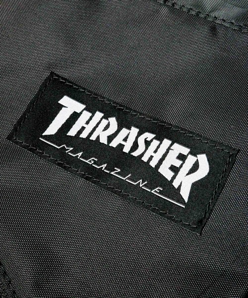 THRASHER(スラッシャー)の「【THRASHER】ナップサック(バックパック/リュック・メンズ・ブラック×ホワイト・FREE)」の2枚目の写真