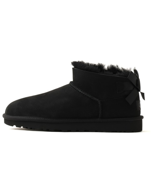UGG(アグ)の「UGG W ULTRA MINI BAILEY BOW / アグ ウルトラ ミニ ベイリー ボウ(ブーツ・レディース・ブラック・25.0cm/24.0cm/23.0cm/22.0cm)」の4枚目の写真