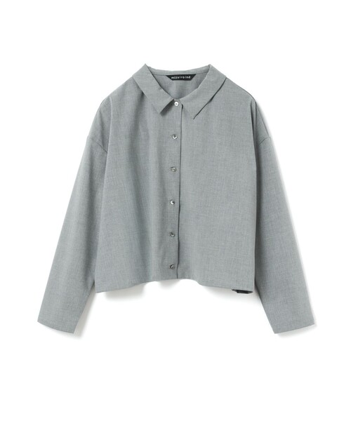 mizuiroind(ミズイロインド)の「mizuiro ind T/Rワイドシャツ(シャツ/ブラウス・レディース・チャコールグレー/ブラック/ネイビー/グレー・FREE)」の1枚目の写真