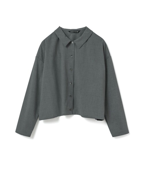 mizuiroind(ミズイロインド)の「mizuiro ind T/Rワイドシャツ(シャツ/ブラウス・レディース・チャコールグレー/ブラック/ネイビー/グレー・FREE)」の5枚目の写真