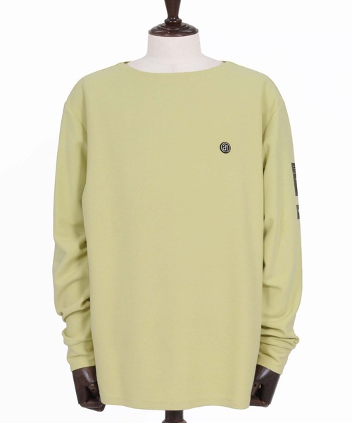 ANGENEHM（アンゲネーム）の「mlt5801-Smooth Jersey Narrow Boat-Neck Long Sleeve T-shirt ロングスリーブTシャツ(AG07-001acg)（Tシャツ/カットソー・メンズ・オフホワイト/ミント/ブラック/ミックスグレー/ワイン・S/M/L）」の17枚目の写真