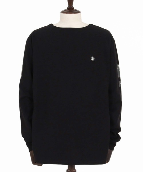 ANGENEHM（アンゲネーム）の「mlt5801-Smooth Jersey Narrow Boat-Neck Long Sleeve T-shirt ロングスリーブTシャツ(AG07-001acg)（Tシャツ/カットソー・メンズ・オフホワイト/ミント/ブラック/ミックスグレー/ワイン・S/M/L）」の20枚目の写真