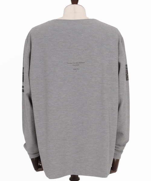 ANGENEHM（アンゲネーム）の「mlt5801-Smooth Jersey Narrow Boat-Neck Long Sleeve T-shirt ロングスリーブTシャツ(AG07-001acg)（Tシャツ/カットソー・メンズ・オフホワイト/ミント/ブラック/ミックスグレー/ワイン・S/M/L）」の10枚目の写真
