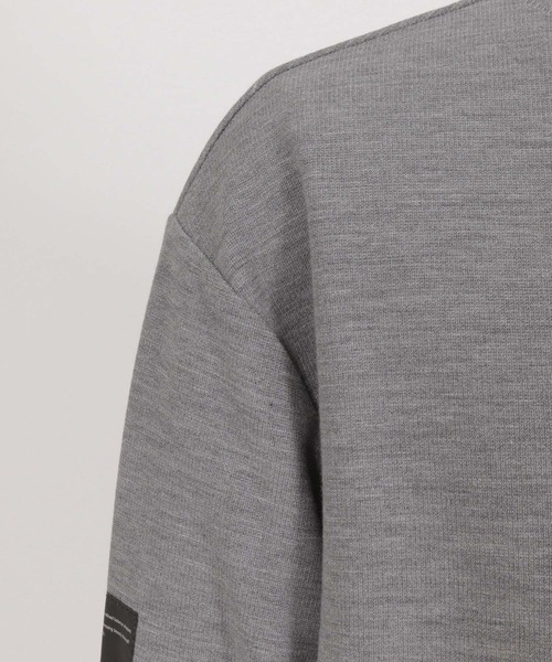 ANGENEHM（アンゲネーム）の「mlt5801-Smooth Jersey Narrow Boat-Neck Long Sleeve T-shirt ロングスリーブTシャツ(AG07-001acg)（Tシャツ/カットソー・メンズ・オフホワイト/ミント/ブラック/ミックスグレー/ワイン・S/M/L）」の12枚目の写真