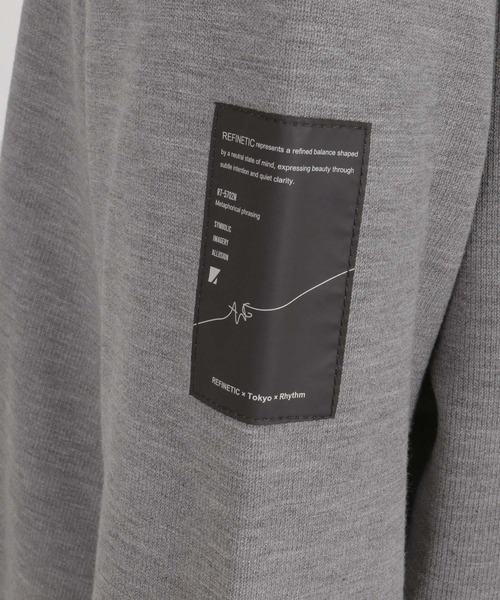 ANGENEHM（アンゲネーム）の「mlt5801-Smooth Jersey Narrow Boat-Neck Long Sleeve T-shirt ロングスリーブTシャツ(AG07-001acg)（Tシャツ/カットソー・メンズ・オフホワイト/ミント/ブラック/ミックスグレー/ワイン・S/M/L）」の6枚目の写真