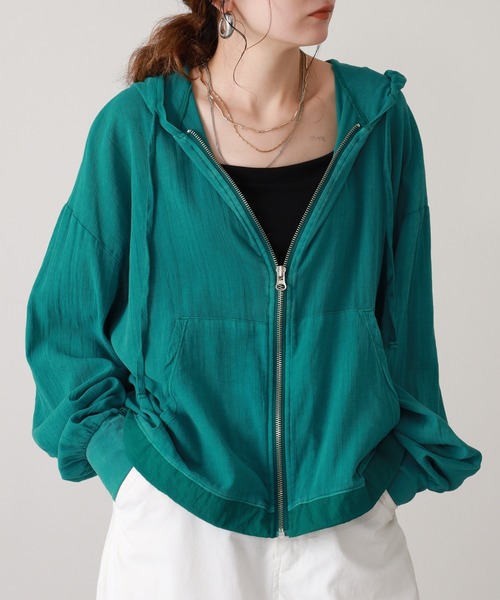 FUNALIVE(ファンアライブ)の「flamingo firm フード付きジャケット(ブルゾン・レディース・ピンク・FREE)」の2枚目の写真