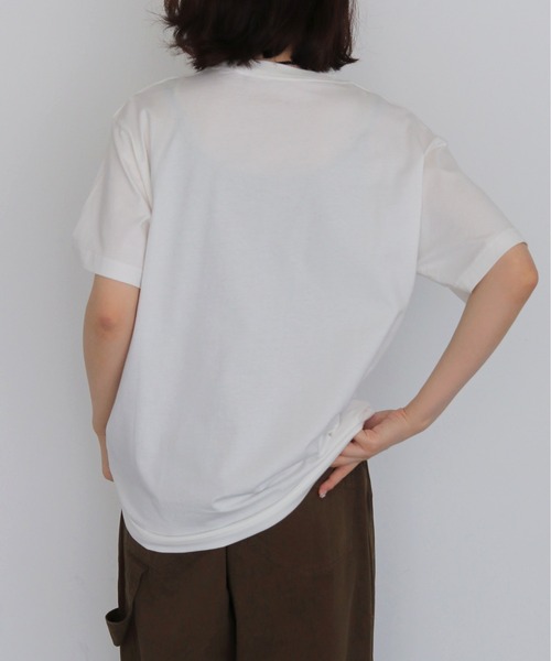 HER CLOSET(ハークローゼット)の「【HER CLOSET】 箔ロゴプリントTシャツ FOIL LOGO PRINT T-SHIRT(Tシャツ/カットソー・レディース・オフホワイト/ブラック・L/M/S)」の17枚目の写真