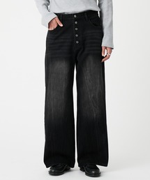EVOLVERA（エボルヴェラー）の「Vintage Button-Fry Semi-Flare Denim Pants / ヴィンテージ ボタンフライ セミフレアデニムパンツ（デニムパンツ）」