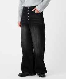 EVOLVERA（エボルヴェラー）の「Vintage Button-Fry Semi-Flare Denim Pants / ヴィンテージ ボタンフライ セミフレアデニムパンツ（デニムパンツ）」