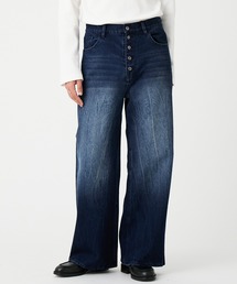 EVOLVERA（エボルヴェラー）の「Vintage Button-Fry Semi-Flare Denim Pants / ヴィンテージ ボタンフライ セミフレアデニムパンツ（デニムパンツ）」