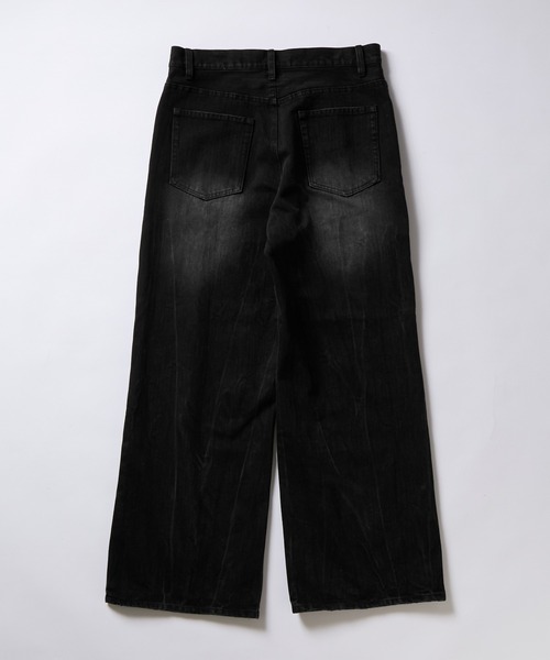 EVOLVERA(エボルヴェラー)の「Vintage Button-Fry Semi-Flare Denim Pants / ヴィンテージ ボタンフライ セミフレアデニムパンツ(デニムパンツ・メンズ・ブルー/ブラック・M/L)」の10枚目の写真