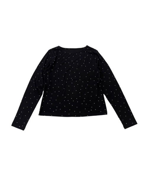 Sew loop(ソーループ)の「ドット柄長袖カットソーTシャツ・ラウンドネック(Tシャツ/カットソー・レディース・ブラック/グレー・FREE)」の19枚目の写真