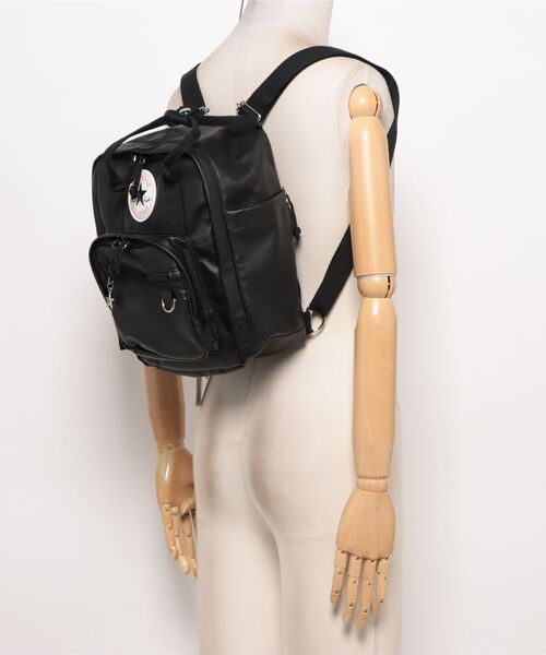 CONVERSE(コンバース)の「CV RETRO PU LEATHER SCHOOL BACKPACK S(バックパック/リュック・メンズ・ブラウン/ブラック・FREE)」の6枚目の写真