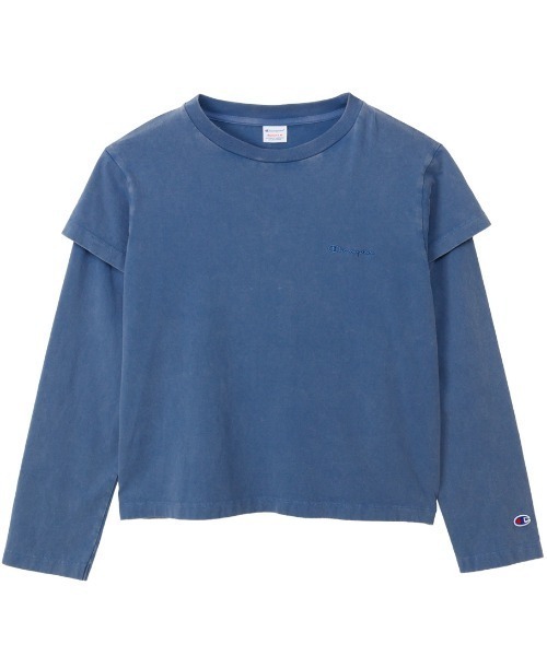 Champion（チャンピオン）の「チャンピオン Champion LONG SLEEVE T-SHIRT（Tシャツ/カットソー・レディース・ダークグレー/ブルー/ダークブラウン・M/L）」の3枚目の写真