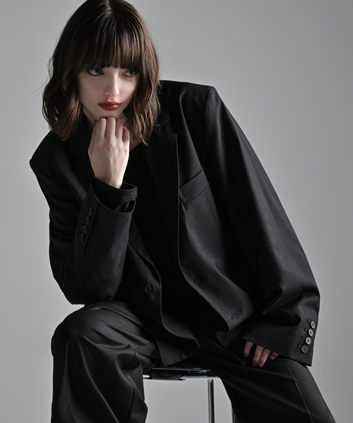 ADRER(アドラー)の「TR single breasted tailored jacket / TR シングルブレスト テーラードジャケット(テーラードジャケット・メンズ・チャコールグレー/ブラック・XS/S/M/L)」の8枚目の写真