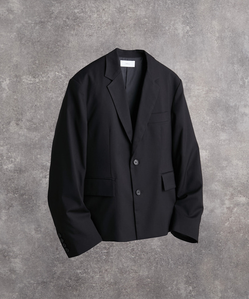 ADRER(アドラー)の「TR single breasted tailored jacket / TR シングルブレスト テーラードジャケット(テーラードジャケット・メンズ・チャコールグレー/ブラック・XS/S/M/L)」の3枚目の写真
