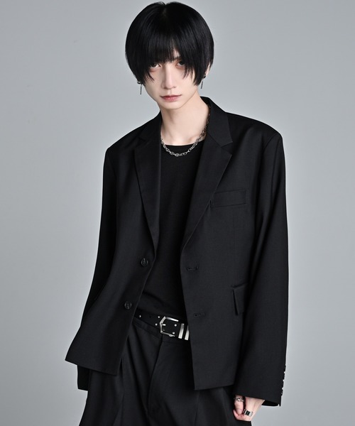 ADRER(アドラー)の「TR single breasted tailored jacket / TR シングルブレスト テーラードジャケット(テーラードジャケット・メンズ・チャコールグレー/ブラック・XS/S/M/L)」の4枚目の写真