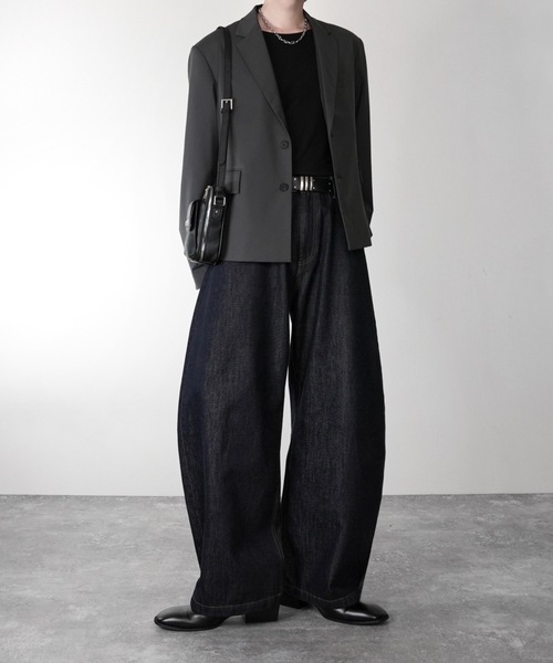 ADRER(アドラー)の「TR single breasted tailored jacket / TR シングルブレスト テーラードジャケット(テーラードジャケット・メンズ・チャコールグレー/ブラック・XS/S/M/L)」の15枚目の写真