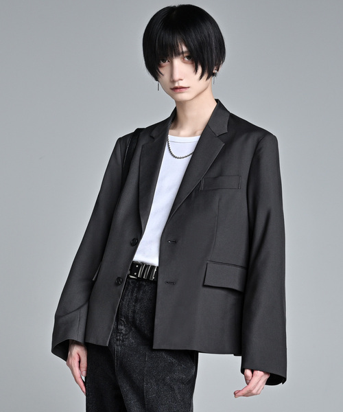 ADRER(アドラー)の「TR single breasted tailored jacket / TR シングルブレスト テーラードジャケット(テーラードジャケット・メンズ・チャコールグレー/ブラック・XS/S/M/L)」の11枚目の写真