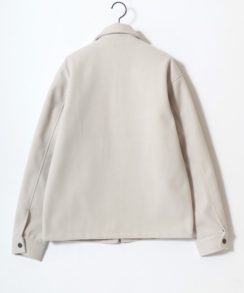 U.S. POLO ASSN.（ユーエスポロアッスン）の「U.S. POLO ASSN./ユーエスポロアッスン Melton Zip Blouson/オーバーサイズ メルトン ジップブルゾン/ハリントンジャケット/レディース メンズ（ブルゾン・メンズ・ネイビー/キャメル/チャコールグレー/アイボリー/ブラック・L/M/LL）」の7枚目の写真