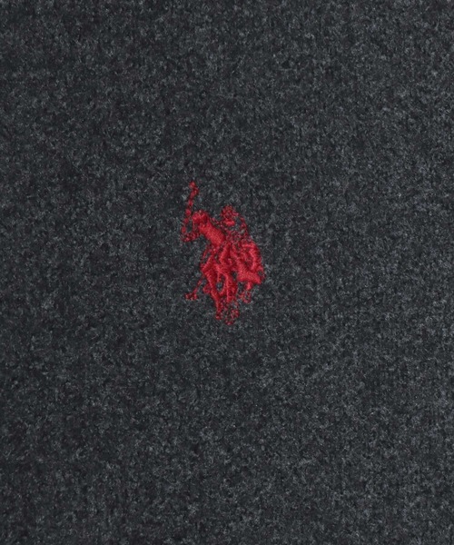U.S. POLO ASSN.（ユーエスポロアッスン）の「U.S. POLO ASSN./ユーエスポロアッスン Melton Zip Blouson/オーバーサイズ メルトン ジップブルゾン/ハリントンジャケット/レディース メンズ（ブルゾン・メンズ・ネイビー/キャメル/チャコールグレー/アイボリー/ブラック・L/M/LL）」の13枚目の写真