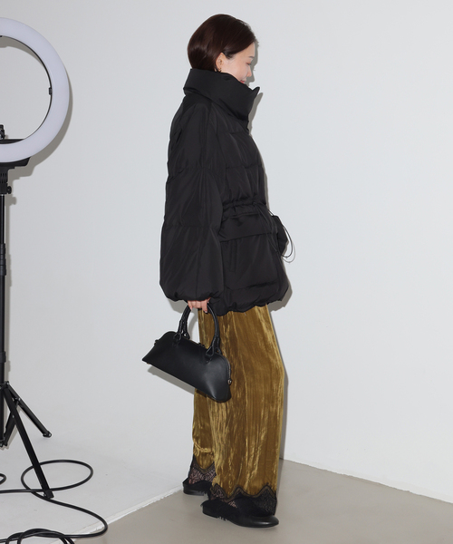 SLOBE IENA(スローブイエナ)の「ベロアヘムレースパンツ(その他パンツ・レディース・カーキ/ネイビー・36/38)」の9枚目の写真