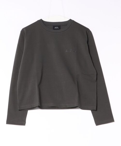 A.P.C.（アーペーセー）の「T-SHIRT L/S ANAIS（Tシャツ/カットソー・レディース・ホワイト/ブラウン/ブラック系その他・S/L/M）」の3枚目の写真