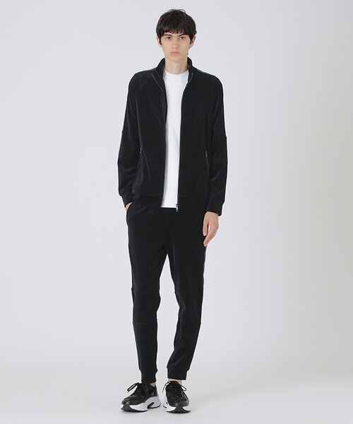 BLACK LABEL CRESTBRIDGE(ブラックレーベル・クレストブリッジ)の「【BLACK lab.】ベロアジャージートラックパンツ(その他パンツ・メンズ・ダークブラウン/ブラック・S/L/XL/M)」の3枚目の写真