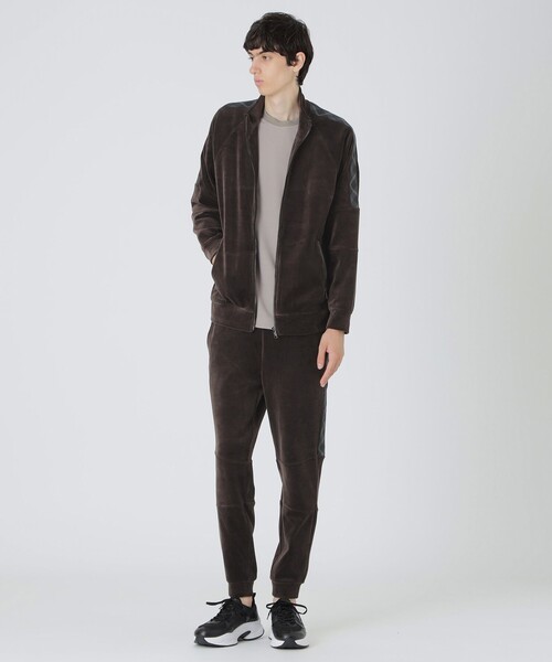 BLACK LABEL CRESTBRIDGE(ブラックレーベル・クレストブリッジ)の「【BLACK lab.】ベロアジャージートラックパンツ(その他パンツ・メンズ・ダークブラウン/ブラック・S/L/XL/M)」の12枚目の写真