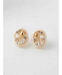 【88eighty-eight】キラキラビジューアンティークチューリップピアス【import】(MA)