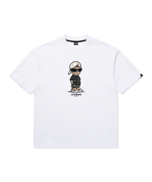共用) ストリートスナップバックヒップドッグ半袖Tシャツ