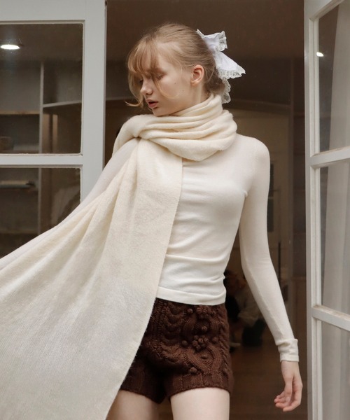 mieya mieya(ミーヤミーヤ)の「【mieya mieya】BUTTER WHIP KNIT PT/バターホイップニットパンツ(その他パンツ・レディース・ブラウン/ホワイト/チャコールグレー・FREE)」の22枚目の写真