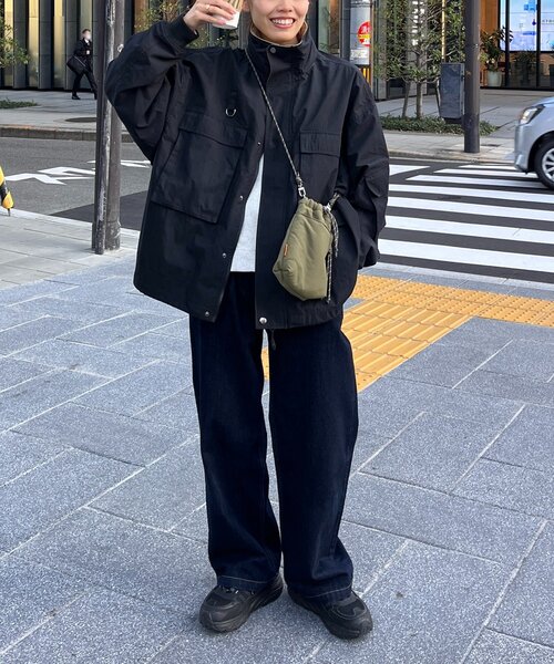 CPCM(シーピーシーエム)の「ボリュームショートマンパ(マウンテンパーカー・メンズ・ブラック/オレンジ・MEDIUM/LARGE)」の6枚目の写真