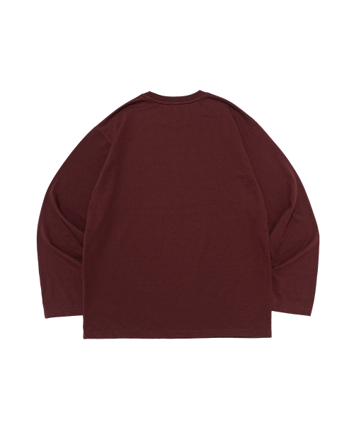 CARGOBROS FOR WOMAN(カーゴブロスフォーウィメン)の「アメリカンラブレタリングロングスリーブTシャツ(ワイン)(Tシャツ/カットソー・レディース・その他・SMALL/MEDIUM/LARGE/X-LARGE)」の2枚目の写真
