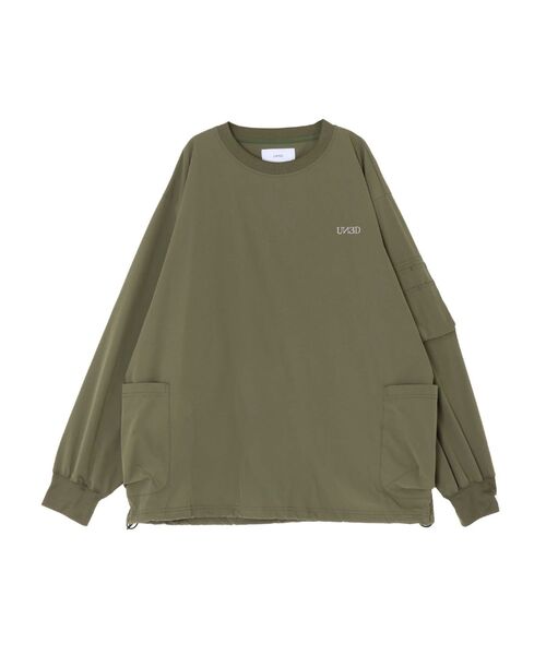 UN3D.（アンスリード）の「DENIM DETAIL DOCKING T-SH / デニム