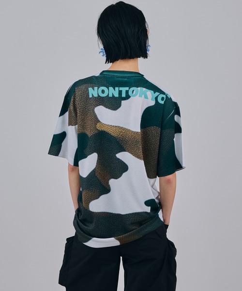 NON TOKYO(ノントーキョー)の「DIRECT PRINT T-SHIRT(Tシャツ/カットソー・レディース・カモフラージュ/マルチ/ブルー系・2/1)」の4枚目の写真