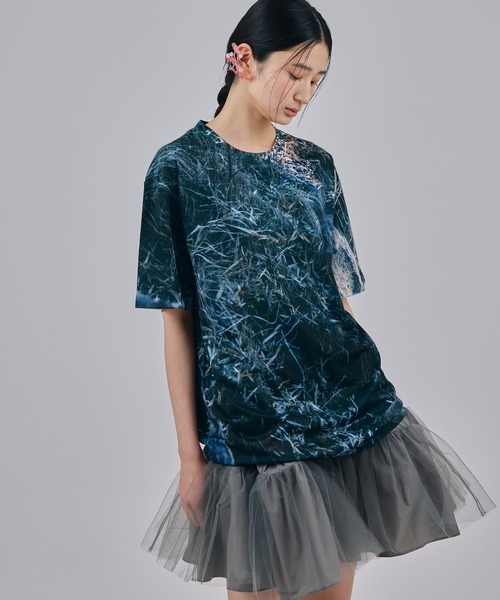 NON TOKYO(ノントーキョー)の「DIRECT PRINT T-SHIRT(Tシャツ/カットソー・レディース・カモフラージュ/マルチ/ブルー系・2/1)」の5枚目の写真