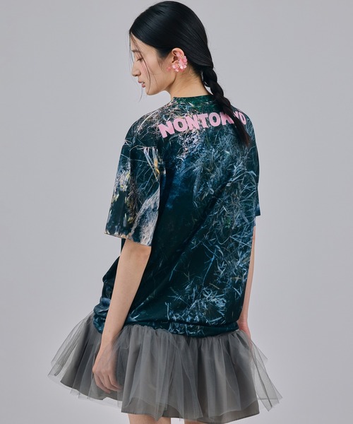 NON TOKYO(ノントーキョー)の「DIRECT PRINT T-SHIRT(Tシャツ/カットソー・レディース・カモフラージュ/マルチ/ブルー系・2/1)」の6枚目の写真