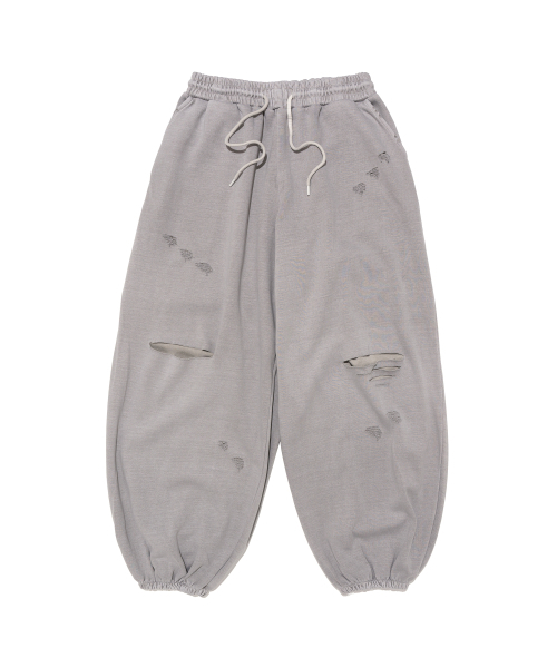 CARGOBROS FOR WOMAN(カーゴブロスフォーウィメン)の「ヴィンテージ ディストロイド PIGMENT ジョガーパンツ(グレー)(スウェットパンツ・レディース・その他・FREE)」の1枚目の写真