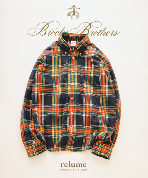 BROOKS BROTHERS(ブルックスブラザーズ)の「Brooks Brothers / ブルックスブラザーズ 別注 フランネル BDシャツ(シャツ/ブラウス・メンズ・ブラック/グリーン/マスタード・MEDIUM/LARGE)」の3枚目の写真