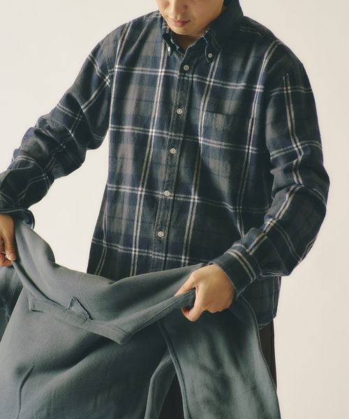 BROOKS BROTHERS(ブルックスブラザーズ)の「Brooks Brothers / ブルックスブラザーズ 別注 フランネル BDシャツ(シャツ/ブラウス・メンズ・ブラック/グリーン/マスタード・MEDIUM/LARGE)」の5枚目の写真