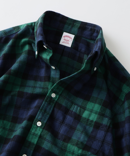 BROOKS BROTHERS(ブルックスブラザーズ)の「Brooks Brothers / ブルックスブラザーズ 別注 フランネル BDシャツ(シャツ/ブラウス・メンズ・ブラック/グリーン/マスタード・MEDIUM/LARGE)」の10枚目の写真