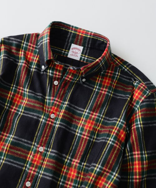 BROOKS BROTHERS(ブルックスブラザーズ)の「Brooks Brothers / ブルックスブラザーズ 別注 フランネル BDシャツ(シャツ/ブラウス・メンズ・ブラック/グリーン/マスタード・MEDIUM/LARGE)」の12枚目の写真