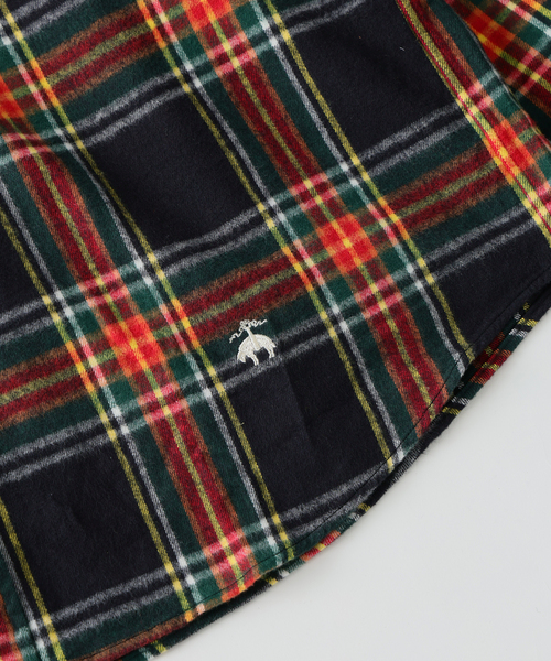 BROOKS BROTHERS(ブルックスブラザーズ)の「Brooks Brothers / ブルックスブラザーズ 別注 フランネル BDシャツ(シャツ/ブラウス・メンズ・ブラック/グリーン/マスタード・MEDIUM/LARGE)」の13枚目の写真