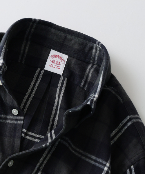 BROOKS BROTHERS(ブルックスブラザーズ)の「Brooks Brothers / ブルックスブラザーズ 別注 フランネル BDシャツ(シャツ/ブラウス・メンズ・ブラック/グリーン/マスタード・MEDIUM/LARGE)」の14枚目の写真